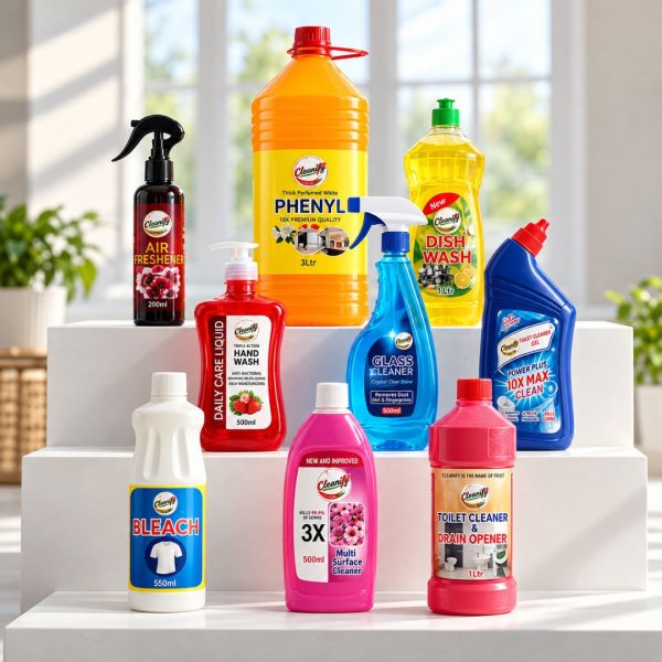 Cleanify Full Home Care Mega Pack bundle with 9 cleaning products for the kitchen, bathroom and whole home