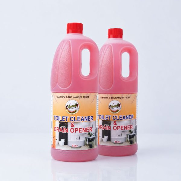 Cleanify Toilet Cleaner & Drain Opener 1L, pack of 2