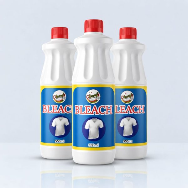Cleanify Liquid Bleach 550ml, pack of 3