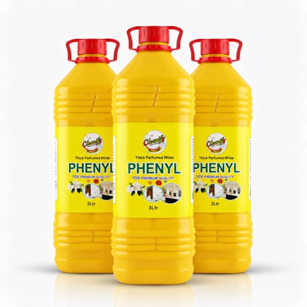 Cleanify Perfumed White Phenyle 3L, pack of 3